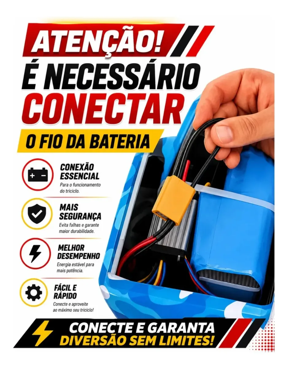 Triciclo Elétrico Drift Grande 350 W 36 V Suporta 90 kg + Brinde — foto 8