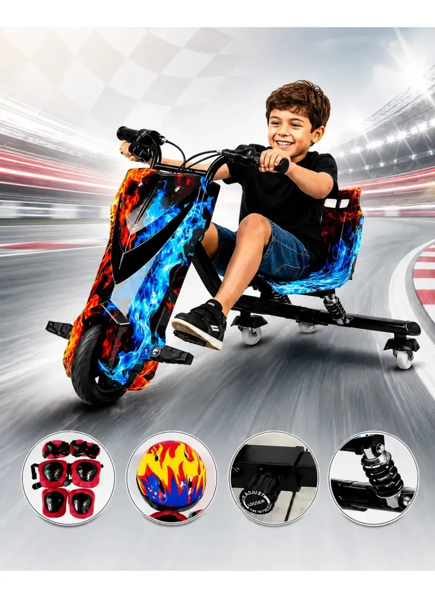 Triciclo Elétrico Drift Grande 350 W 36 V Suporta 90 kg + Brinde — foto 1